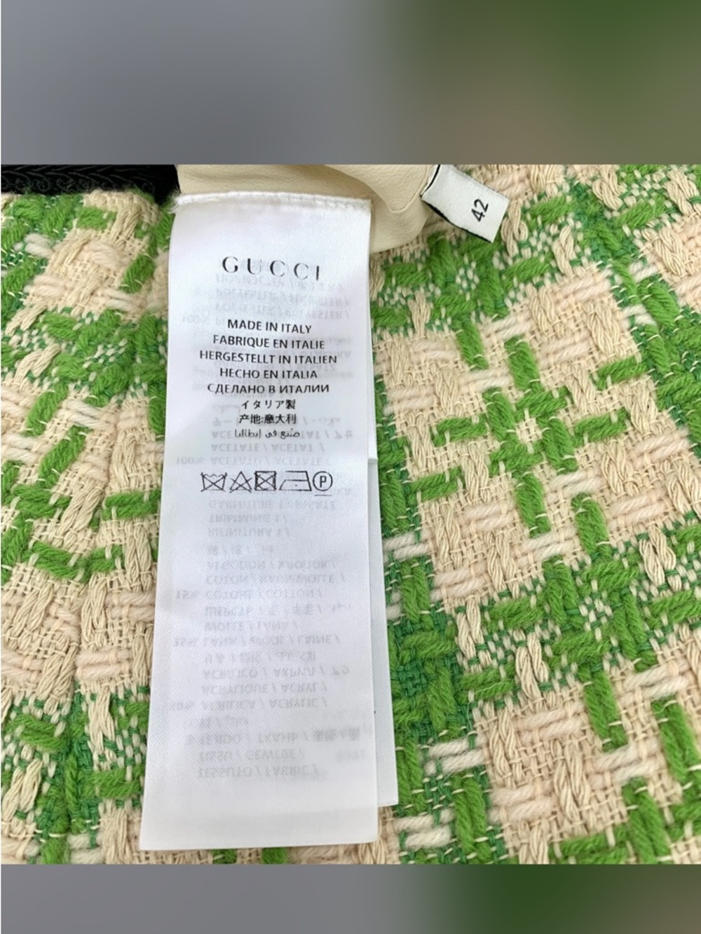 GUCCI TWEED MINI SKIRT - Picture 6 of 7